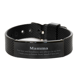 Mesh Bracelet for Mamma - Your love and kindness are always in my heart - Perfect Mothers Day Gift for Mom, Birthday, Christmas