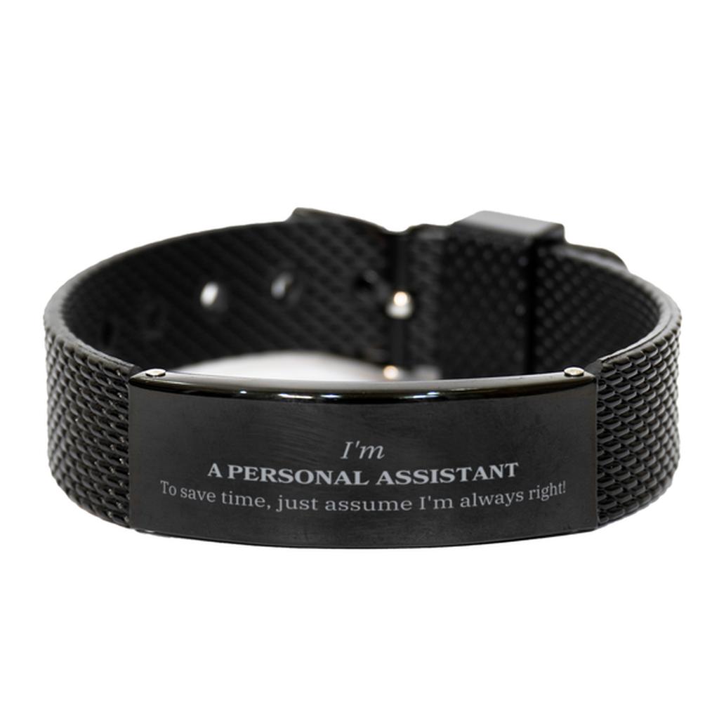 Black Shark Mesh Bracelet Personal Assistant Always Right Confidence Gift for Graduation and Birthday