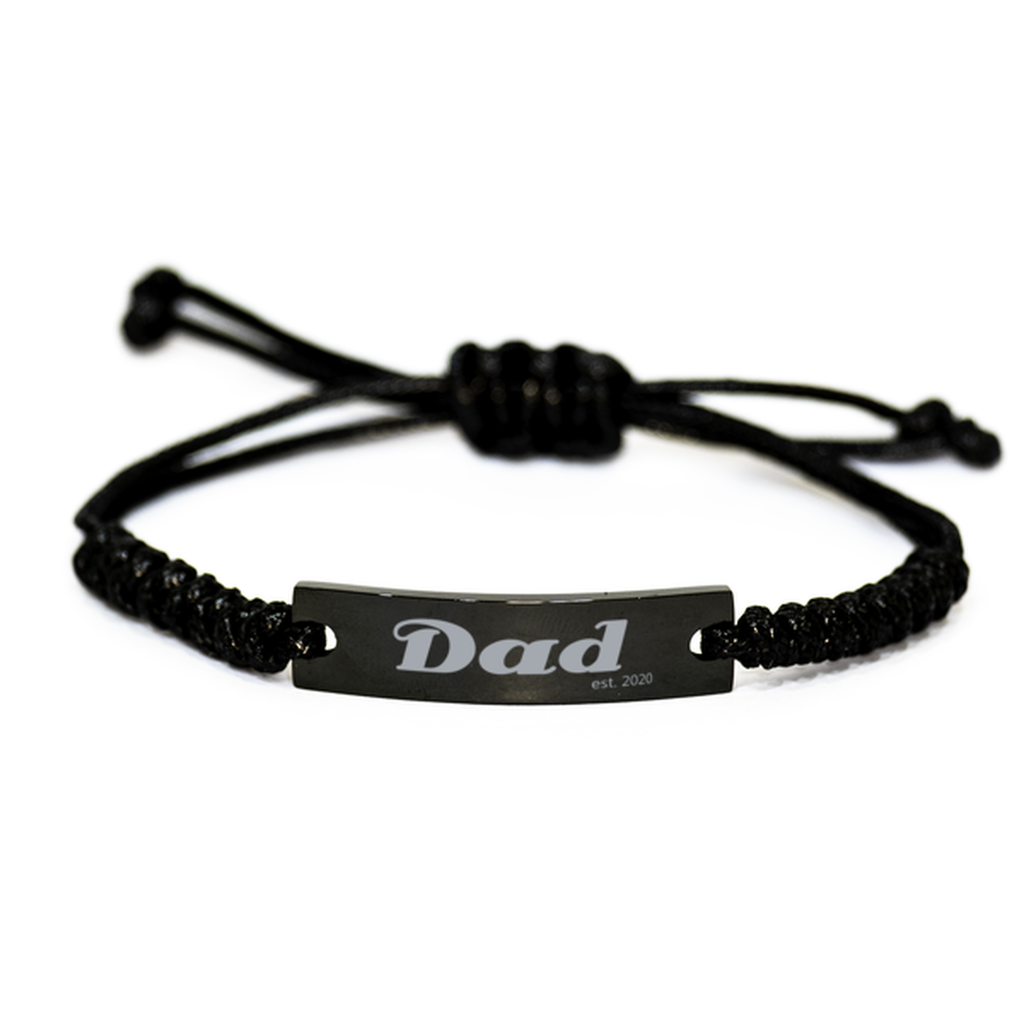 New Dad Bracelet, Dady Bracelet For Dad, First Time Dad Christmas Gift from Wife, Dad Bracelet Engraved, Expecting Dad