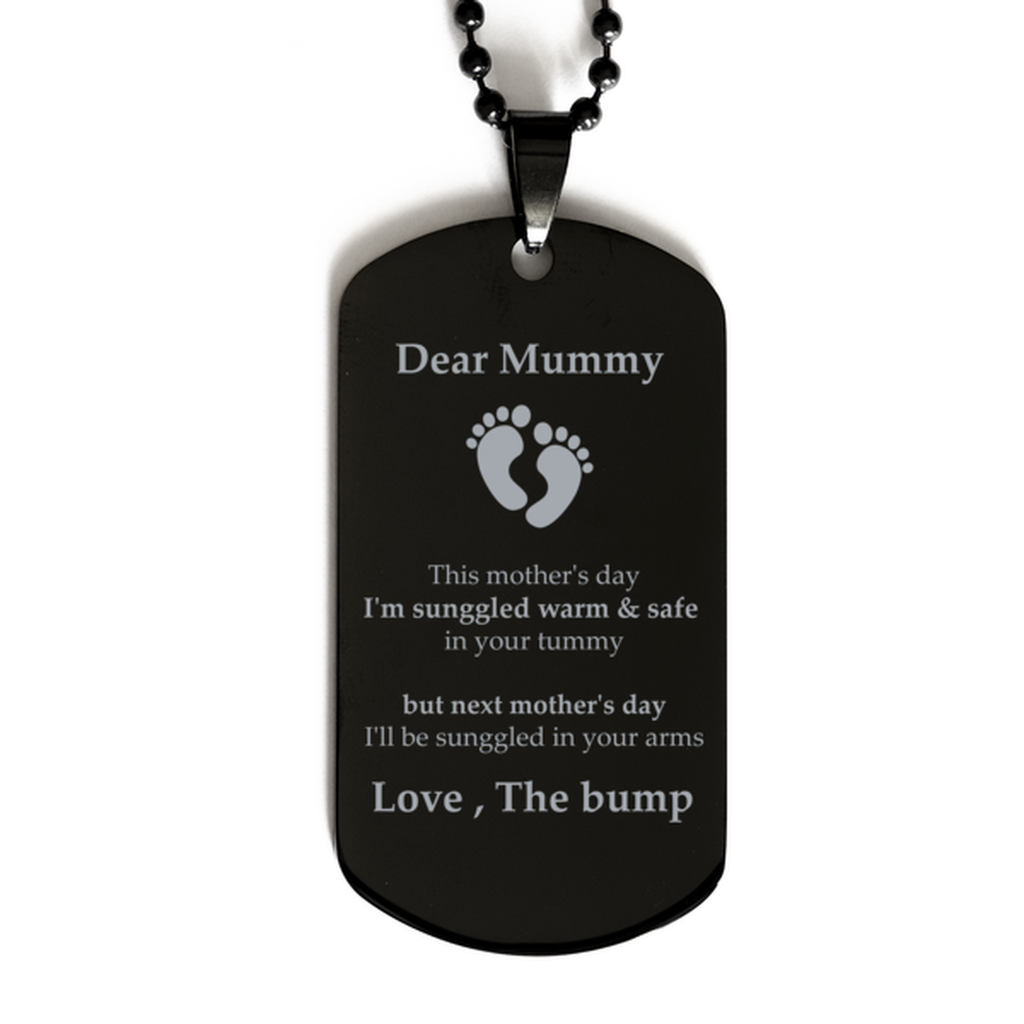 Mommy dog tap, This Mother's Day I'm Snuggled Warm & Safe In Your Tummy dog tap, Mother's Day dog tap, Pregnant Mom dog tap,Mothers Day Gift