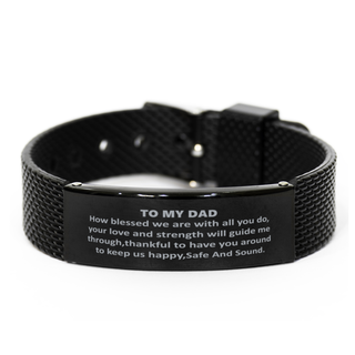 Father's day Gift ,To My dad bracelet,How blessed we are with all you do, Gift Father Daughter ,Father Son Dad Birthday Bracelet for Dad