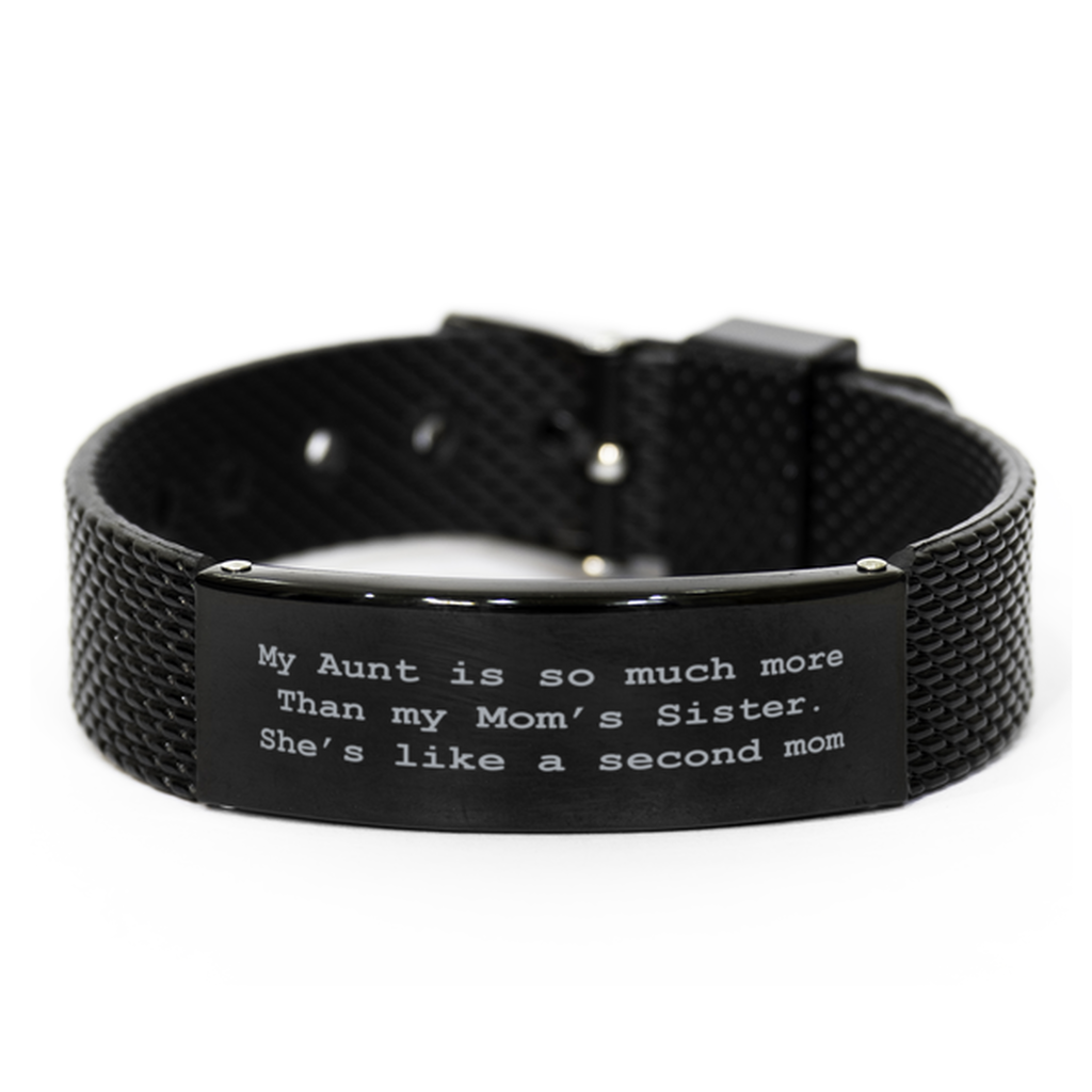 Aunt bracelet,My aunt is so much more than my mom,Auntie Birthday Gifts,Friendship For Best Aunt Bracelet,Mesh Bracelet