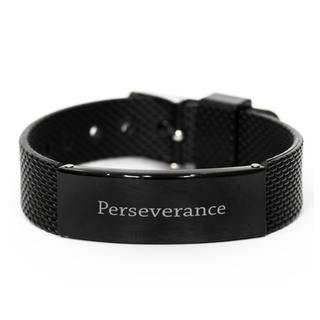 Perseverance Bracelet for Women Inspirational Gifts for Best Friends Unique Jewelry for Mom Dad Daughter Son Sister Aunt Grandma Encouragement Funny Bracelets , mesh bracelet