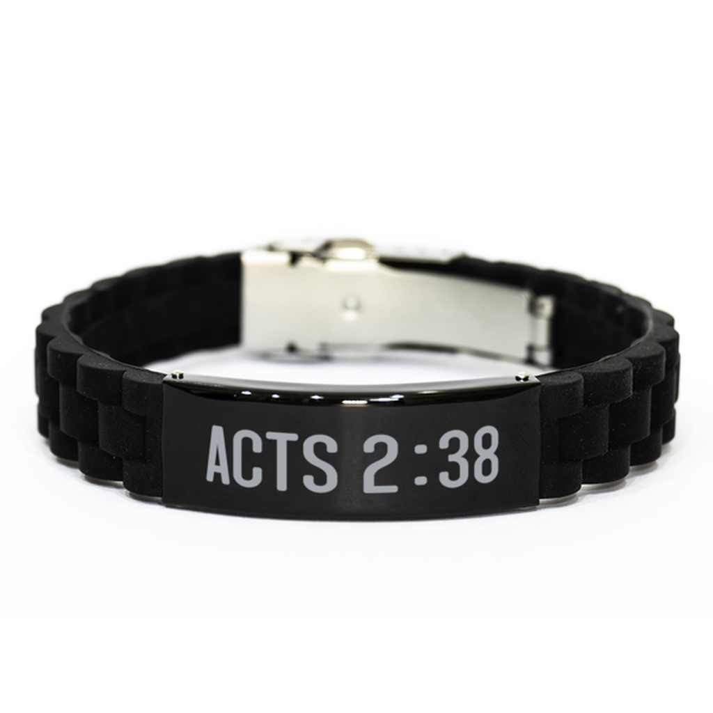 Bible Verse Bracelet, Acts 2 38 Bracelet, Christian Bracelet, Christian, Dad Gift, Rope Bracelet, Easter Gift, Gift For Christian glidelockbracelet