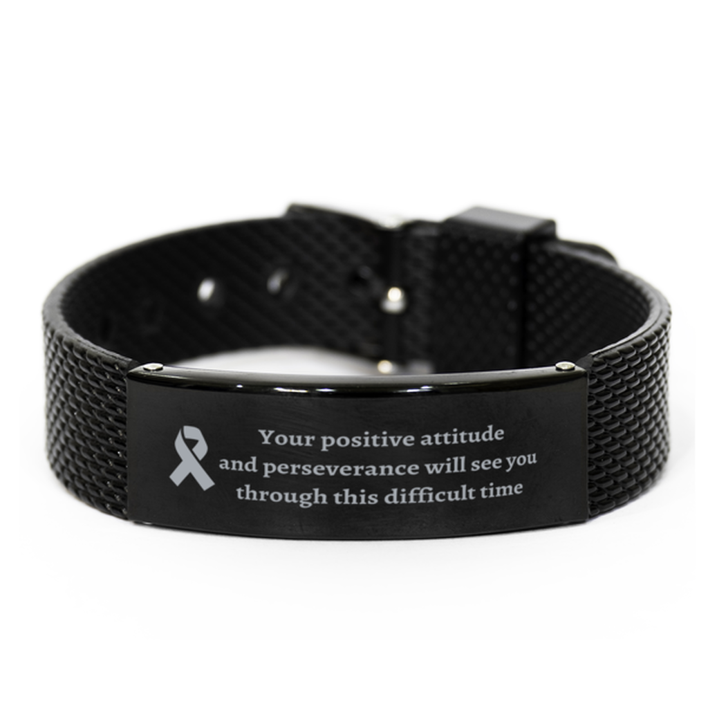 Your positive attitude and perseverance will see you through this difficult time Cancer Support,Cancer Fight Bracelet,for Cancer Fight,Cancer Awareness Bracelet,mesh bracelet