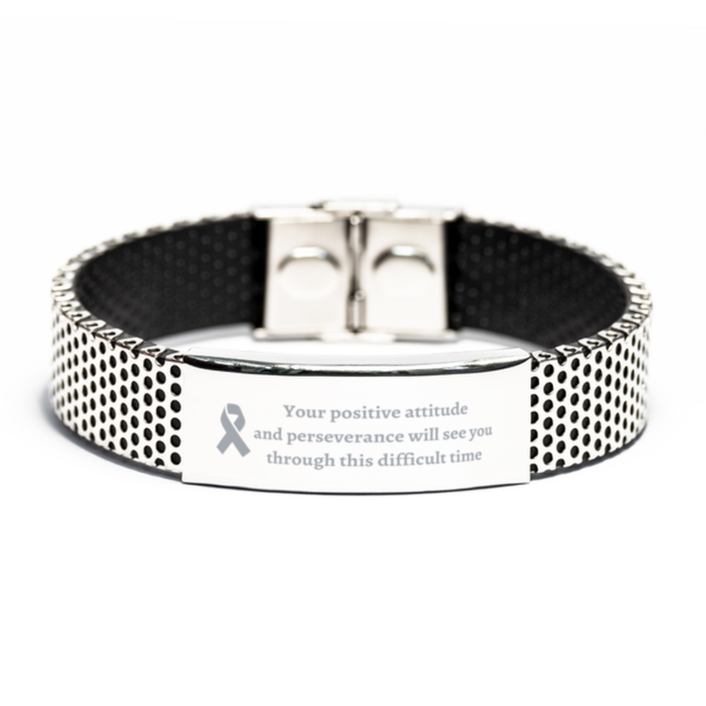 Your positive attitude and perseverance will see you through this difficult time Cancer Support,Cancer Fight Bracelet,for Cancer Fight,Cancer Awareness Bracelet,stainless bracelet