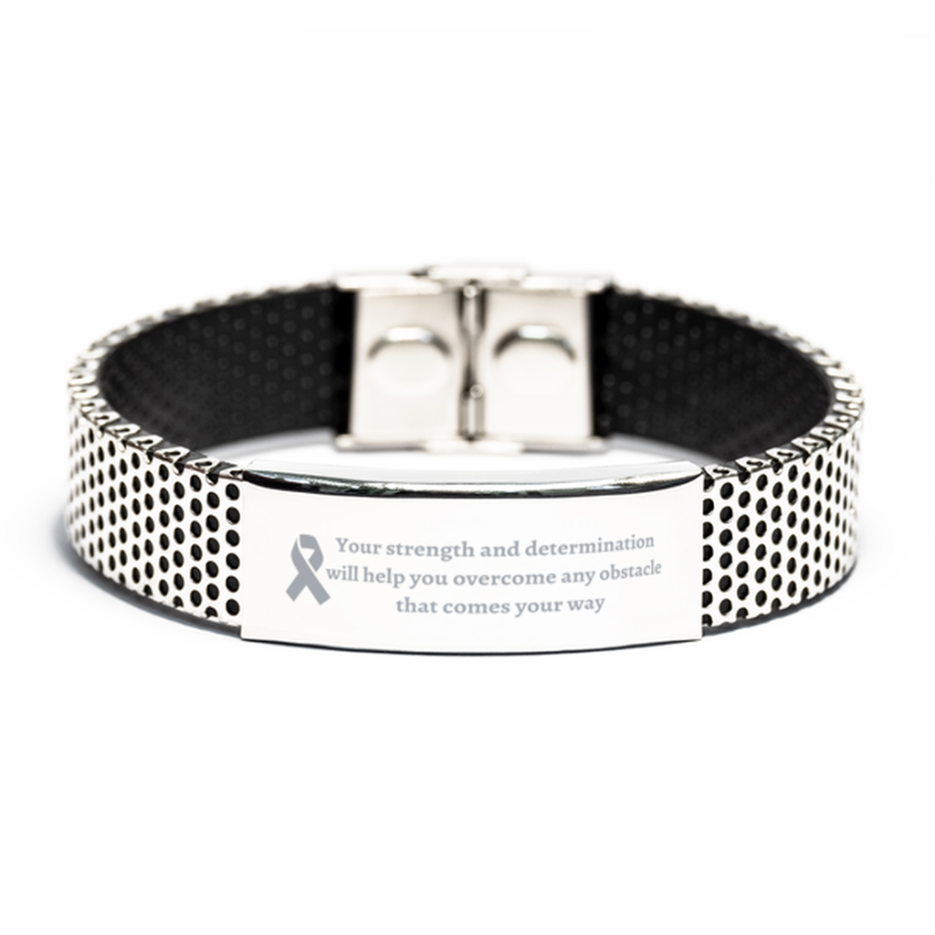 Your strength and determination will help you overcome any obstacle that comes your way Cancer Support,Cancer Fight Bracelet,for Cancer Fight,Cancer Awareness Bracelet,stainless bracelet