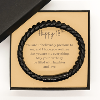 18th Birthday Gifts,You are unbelievably precious to me,Birthday Gifts For Son Daughter Turning 18,Gifts For 18 Year Old Son Daughter,Unique Gifts 18th Birthday,stone bracelets