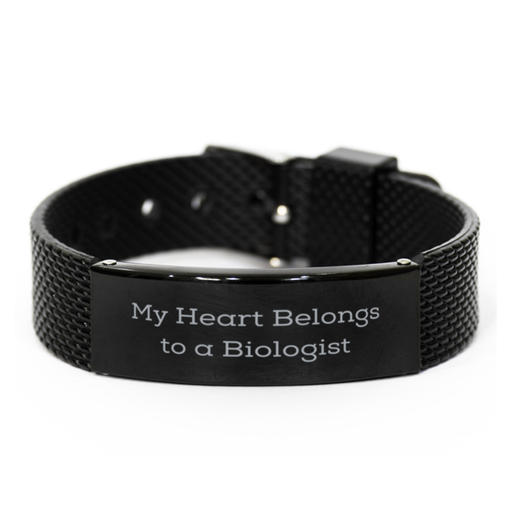 My Heart Belongs to a Biologist Bracelet,Biologist Gifts,Biologist Wife,Biologist Girlfriends,Biologist Boyfriend,mesh bracelet