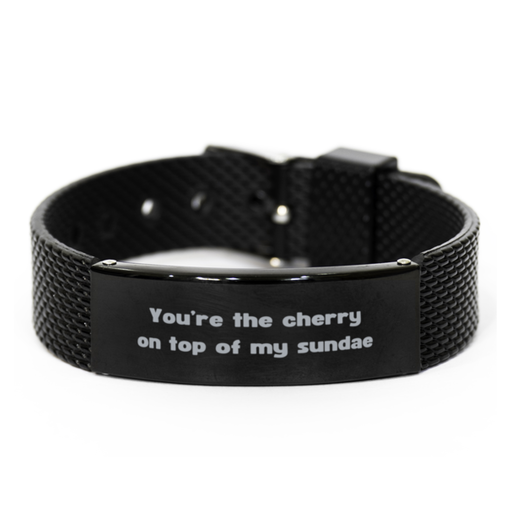 You are the cherry on top of my sundae Bracelet,Birthday Gifts,Funny grilling Gifts,Gift Idea Cooking Gifts  for Dad, Brother, Husband, Boyfriend ,mesh bracelet